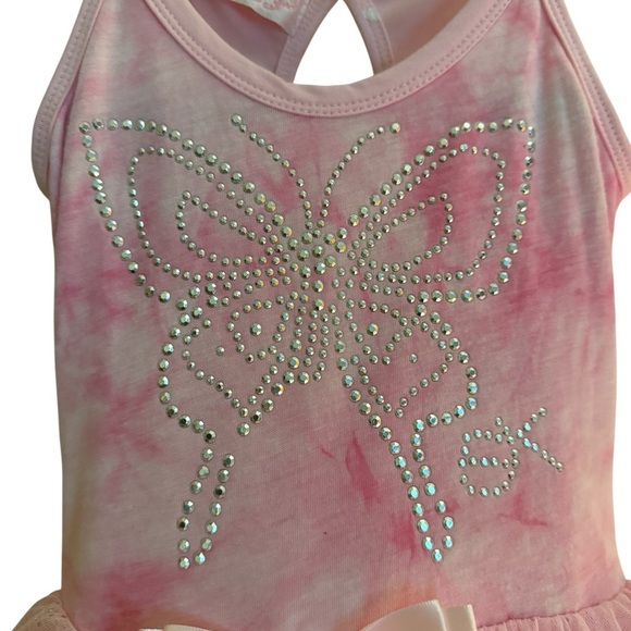 Popatu Pink Butterfly Rhinestone Tutu Dress – Toddler Girls Size Small - Picture 2 of 10